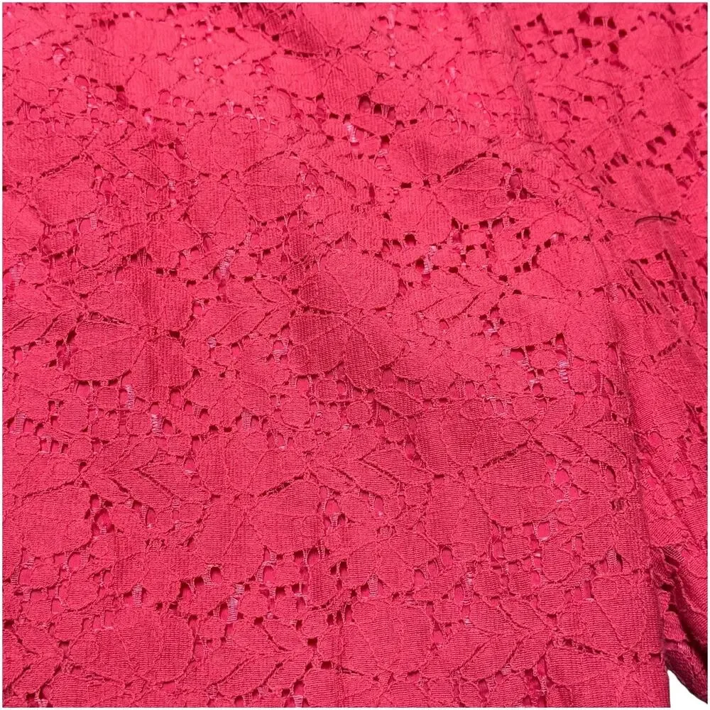J.Crew Cafe Capri Pink Floral Lace 4